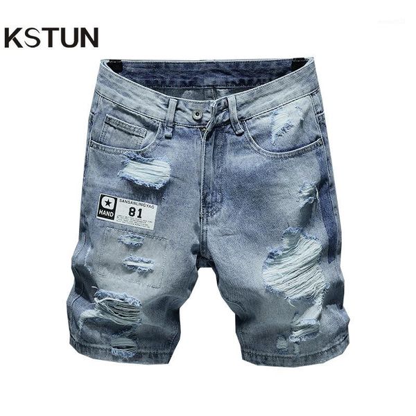 men's jeans kstun summer shorts for men hip hop ripped man 100% cotton hollow out loose wide leg cowboys holes retro desinger1, Blue
men's jeans kstun summer shorts for men hip hop ripped man 100% cotton hollow out loose wide leg cowboys holes retro desinger1, Blue