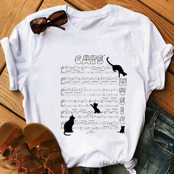 vintage coffee owl t shirt women funny graphic tees musical note cat printed t-shirt femme summer short sleeve casual t-shirt, White
vintage coffee owl t shirt women funny graphic tees musical note cat printed t-shirt femme summer short sleeve casual t-shirt, White