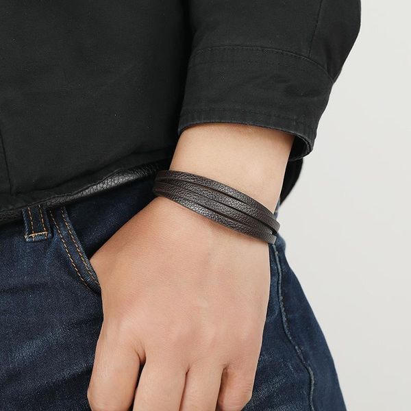 multilayer leather bracelet for men jewelry vintage magnet charms wrap bracelets women wristband belt gifts, Golden;silver
multilayer leather bracelet for men jewelry vintage magnet charms wrap bracelets women wristband belt gifts, Golden;silver