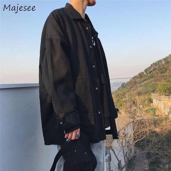 big size men jacket denim single breasted oversize vintage clothes japanese streetwear mens jackets and coats males black coat, Black;brown
big size men jacket denim single breasted oversize vintage clothes japanese streetwear mens jackets and coats males black coat, Black;brown