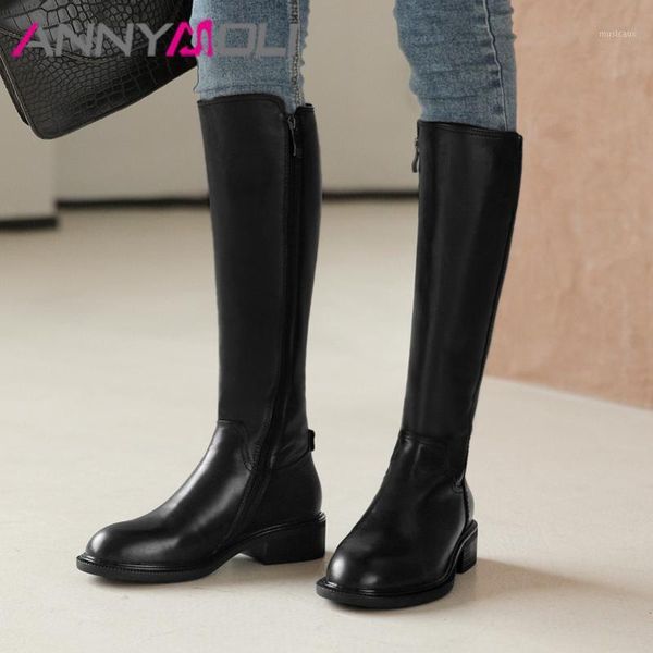 annymoli riding boots women shoes real leather mid heel knee high boots zipper thick heels long ladies autumn winter black1, Black
annymoli riding boots women shoes real leather mid heel knee high boots zipper thick heels long ladies autumn winter black1, Black