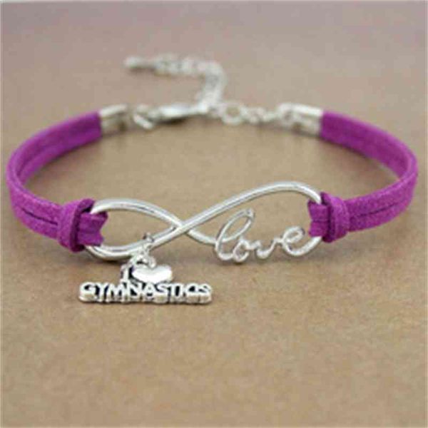 gymnastics gym sports heart infinity charm bracelet pink blue women men girl boy jewelry gift 20 colors to choose, Golden;silver
gymnastics gym sports heart infinity charm bracelet pink blue women men girl boy jewelry gift 20 colors to choose, Golden;silver