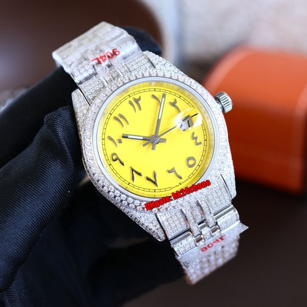 15 styles luxury watches 41mm datejust iced out full diamond eta2824 automatic mens watch arabic yellow dial 904l steel bracelet diamonds bu, Slivery;brown
15 styles luxury watches 41mm datejust iced out full diamond eta2824 automatic mens watch arabic yellow dial 904l steel bracelet diamonds bu, Slivery;brown