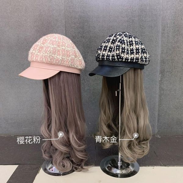 202011-yuchun fashion plaid hat patchwork long false hair lady service octagonal hat women leisure visors cap, Blue;gray
202011-yuchun fashion plaid hat patchwork long false hair lady service octagonal hat women leisure visors cap, Blue;gray
