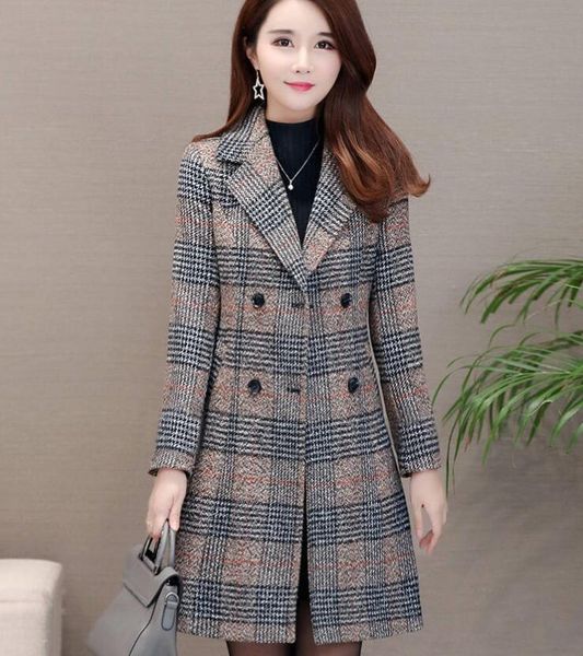 women's woolen coat women's mid-length slim-fit boutique korean version of the spring and autumn new slim plaid woolen coat, Black
women's woolen coat women's mid-length slim-fit boutique korean version of the spring and autumn new slim plaid woolen coat, Black