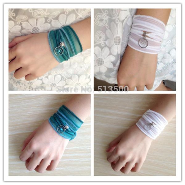 charm bracelets summer season yoga jewelry silk bracelet with dream catcher real 12pcs/lot, Golden;silver
charm bracelets summer season yoga jewelry silk bracelet with dream catcher real 12pcs/lot, Golden;silver