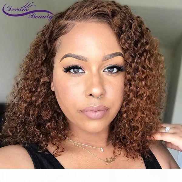 part brown color short curly 13x4 brazilian lace front wigs with baby hair natuial soft curly synthetic lace wig, Black;brown
part brown color short curly 13x4 brazilian lace front wigs with baby hair natuial soft curly synthetic lace wig, Black;brown