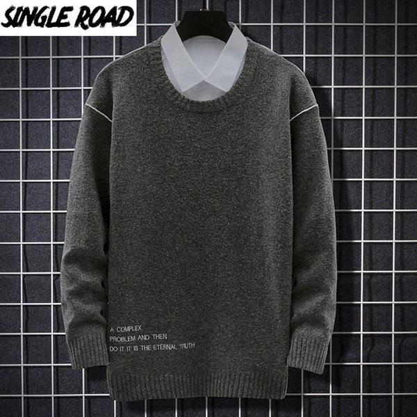 men's sweaters singleroad mens knitted sweater men 2021 winter solid plain pullover jumper harajuku korean casual black, White;black
men's sweaters singleroad mens knitted sweater men 2021 winter solid plain pullover jumper harajuku korean casual black, White;black