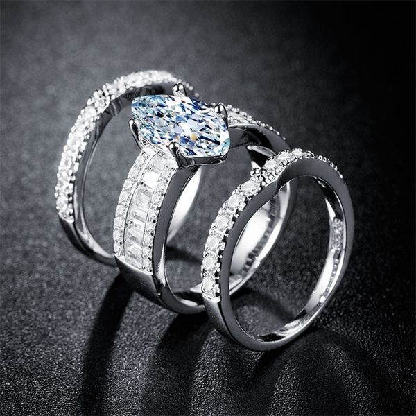 luxury marquise 925 sterling silver wedding ring set africa bridal for women lady anniversary gift jewelry wholesale r5388 201218, Golden;silver
luxury marquise 925 sterling silver wedding ring set africa bridal for women lady anniversary gift jewelry wholesale r5388 201218, Golden;silver