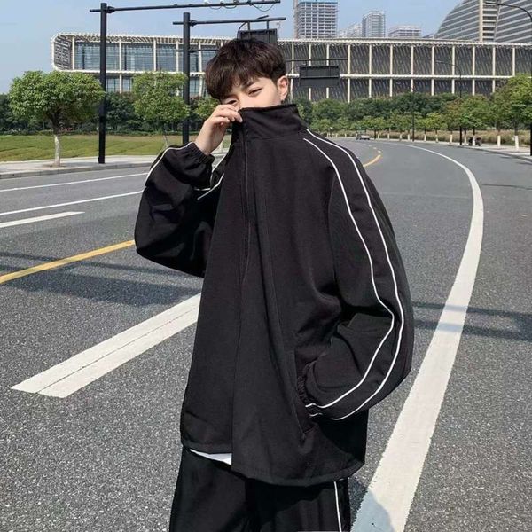coat casual suit men's handsome loose two piece set of korean fashion brand school hip hop autumn sportswear, Gray
coat casual suit men's handsome loose two piece set of korean fashion brand school hip hop autumn sportswear, Gray