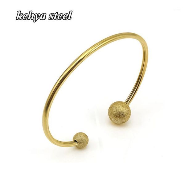 for women stainless steel antique bangles round ball gold color women jewelry christmas present1, Black
for women stainless steel antique bangles round ball gold color women jewelry christmas present1, Black