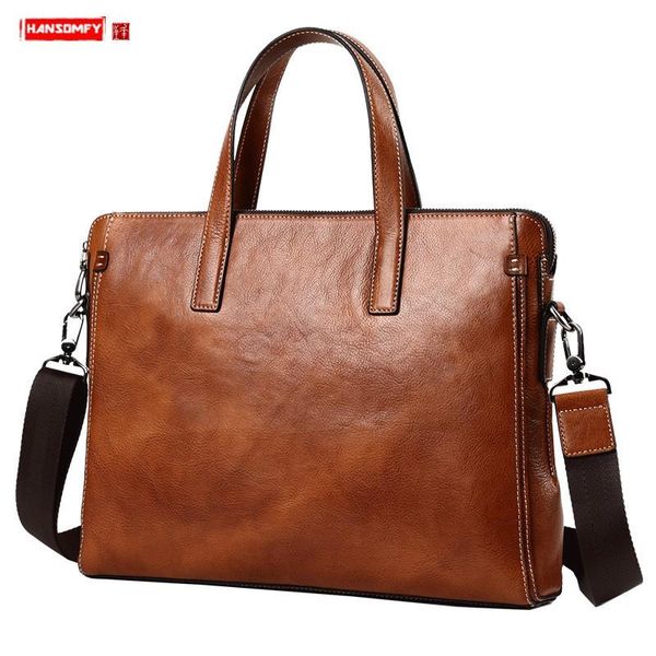 briefcases genuine leather men's handbag briefcase shoulder messenger bag men business 14 inch laptravel bags high quality
briefcases genuine leather men's handbag briefcase shoulder messenger bag men business 14 inch laptravel bags high quality