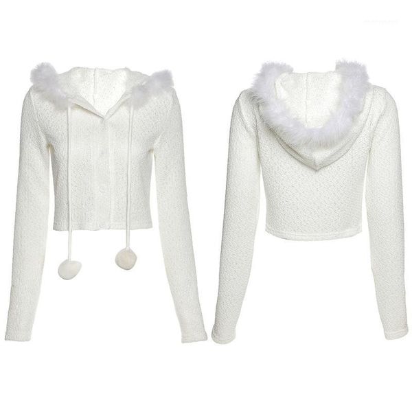 women's jackets women long sleeve hoodie cardigan fluffy plush patchwork pompom drawstring sweater coat slim white knitwear crop, Black;brown
women's jackets women long sleeve hoodie cardigan fluffy plush patchwork pompom drawstring sweater coat slim white knitwear crop, Black;brown