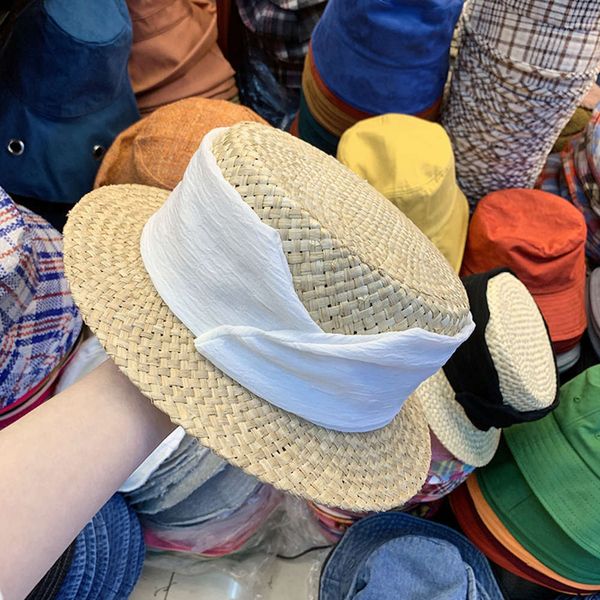 fresh korean spring version and summer straw women's basin silk decoration age reducing breathable sunscreen girl hat, Blue;gray
fresh korean spring version and summer straw women's basin silk decoration age reducing breathable sunscreen girl hat, Blue;gray