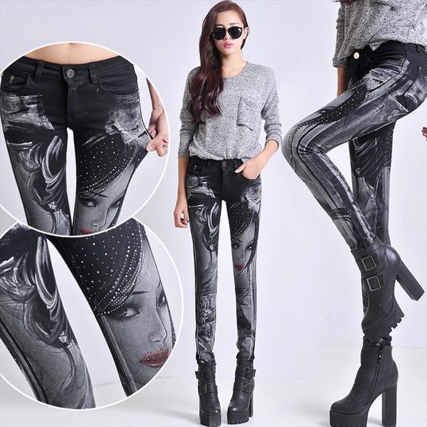 high street женская улица джинсовые джинсы женская мода прохладная красота узор напечатает средний талия женская джинс карандаш жин брюки ле, Blue
high street женская улица джинсовые джинсы женская мода прохладная красота узор напечатает средний талия женская джинс карандаш жин брюки ле, Blue