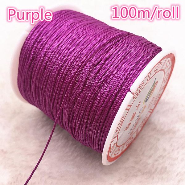 100 м рулона 0,8 мм фиолетовый нейлоновый шнур резьба китайский узел macrame shod браслет плетеная струна diy кисточек бисером куб. h bbyfeu
100 м рулона 0,8 мм фиолетовый нейлоновый шнур резьба китайский узел macrame shod браслет плетеная струна diy кисточек бисером куб. h bbyfeu