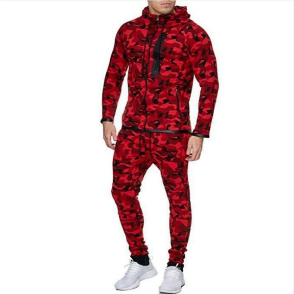 2020 autumn new sets sweatshirts camo+pants 2 piece men's sportswear hooded sporting suit camouflage zipper men casual tracksuit, Gray
2020 autumn new sets sweatshirts camo+pants 2 piece men's sportswear hooded sporting suit camouflage zipper men casual tracksuit, Gray