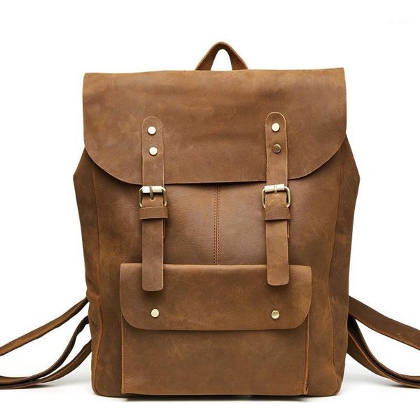 backpack vintage men's crazy horse leather multifunctional genuine laprucksack cow school bags shoulder bag1
backpack vintage men's crazy horse leather multifunctional genuine laprucksack cow school bags shoulder bag1