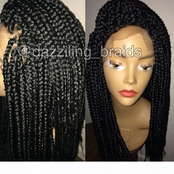 slipping long braided hair synthetic lace front wigs handmade collection braided wig with baby hair box braids for black women
slipping long braided hair synthetic lace front wigs handmade collection braided wig with baby hair box braids for black women