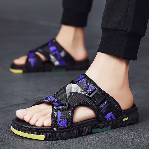 combination spring and summer 2020 new korean outdoor casual sandals fashion personality ins men's shoes c1212, Black;white
combination spring and summer 2020 new korean outdoor casual sandals fashion personality ins men's shoes c1212, Black;white