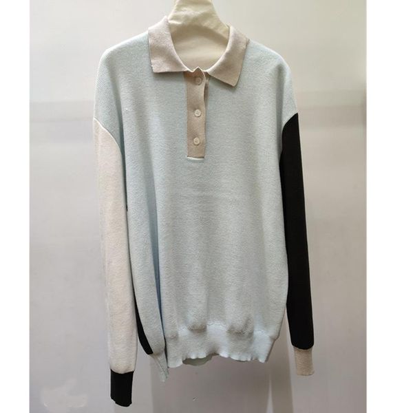 2021 spring color matching and color matching loose pullover outer wear sweater casual all-match sweater women, White;black
2021 spring color matching and color matching loose pullover outer wear sweater casual all-match sweater women, White;black