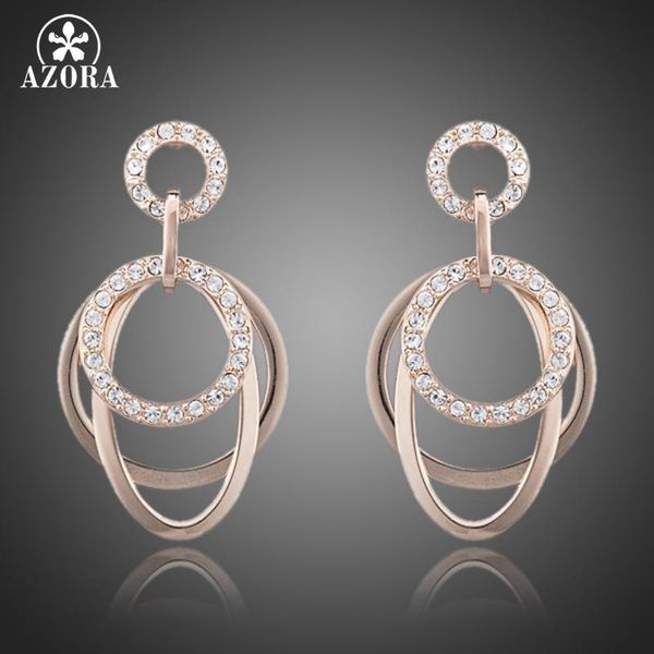 dangle & chandelier azora polished circle rose gold color with austrian rhinestones inlaid drop earrings te0063, Silver
dangle & chandelier azora polished circle rose gold color with austrian rhinestones inlaid drop earrings te0063, Silver