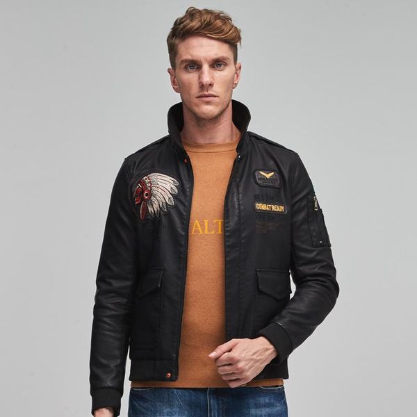 men's leather jackets autumn casual motorcycle pu jacket biker leather coats brand clothing men's plus fleece warm jacket 5xl, Black
men's leather jackets autumn casual motorcycle pu jacket biker leather coats brand clothing men's plus fleece warm jacket 5xl, Black