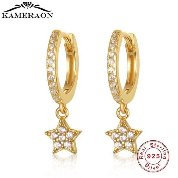 hoop & huggie s925 sterling silver earrings mini shiny star for women cute geometry circle fine jewelri, Golden;silver
hoop & huggie s925 sterling silver earrings mini shiny star for women cute geometry circle fine jewelri, Golden;silver