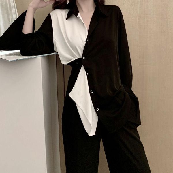 fashion autumn elegant blouse women 2020 new chiffon casual v-neck button long sleeve patchwork loose female shirts korean, White
fashion autumn elegant blouse women 2020 new chiffon casual v-neck button long sleeve patchwork loose female shirts korean, White
