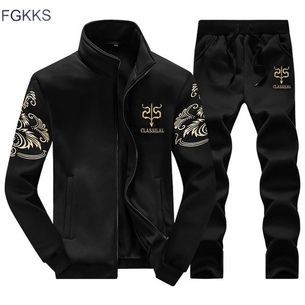 fgkks brand men tracksuit new fashion sporting suit sweatshirt +sweatpants men clothing slim male tracksuit 201109, Gray
fgkks brand men tracksuit new fashion sporting suit sweatshirt +sweatpants men clothing slim male tracksuit 201109, Gray