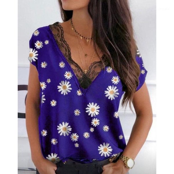 women's blouses & shirts plus size s-5xl floral print lace women v neck short sleeve blouse shirt ladies harajuku casual loose chiffon, White
women's blouses & shirts plus size s-5xl floral print lace women v neck short sleeve blouse shirt ladies harajuku casual loose chiffon, White