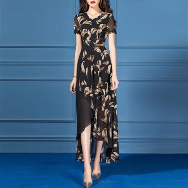 chiffon of irregular luxury as ladies goddess dressed korean women's floral dress will see party dresses r95a, Black;gray
chiffon of irregular luxury as ladies goddess dressed korean women's floral dress will see party dresses r95a, Black;gray