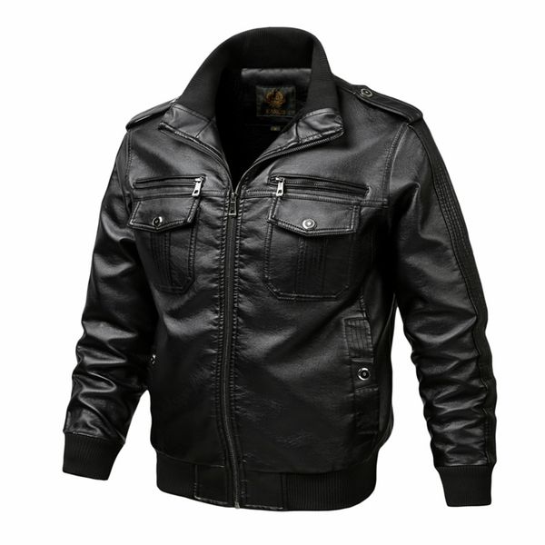 thoshine brand spring autumn winter men leather jackets motorcycle & biker male fashion pu leather cargo coats pockets plus size 201216, Black
thoshine brand spring autumn winter men leather jackets motorcycle & biker male fashion pu leather cargo coats pockets plus size 201216, Black