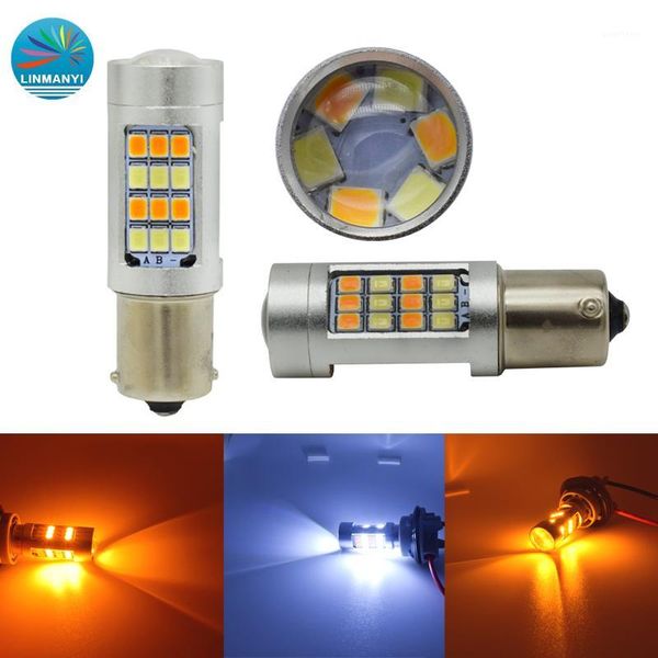 2pcs leds bulb t25 3157 7443 white amber auto led drl light dual color led turn signal light switchback 42smd 2835 p27 3057 12v1
2pcs leds bulb t25 3157 7443 white amber auto led drl light dual color led turn signal light switchback 42smd 2835 p27 3057 12v1
