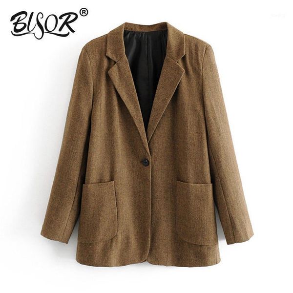 women casual solid basic suit blazer single button pockets notched collar female office wear jacket coat 1, White;black
women casual solid basic suit blazer single button pockets notched collar female office wear jacket coat 1, White;black