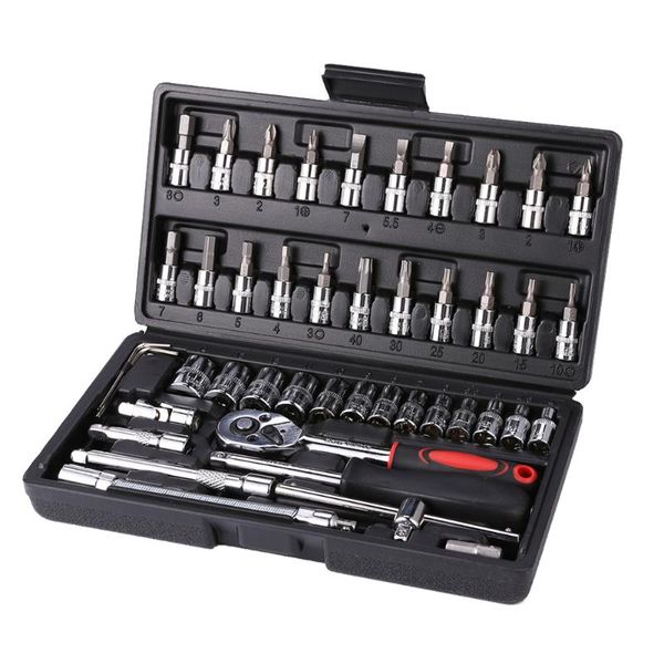 professional hand tool sets 46pcs socket set car repair ratchet spanner wrench pawl screwdriver metalworking kit
professional hand tool sets 46pcs socket set car repair ratchet spanner wrench pawl screwdriver metalworking kit