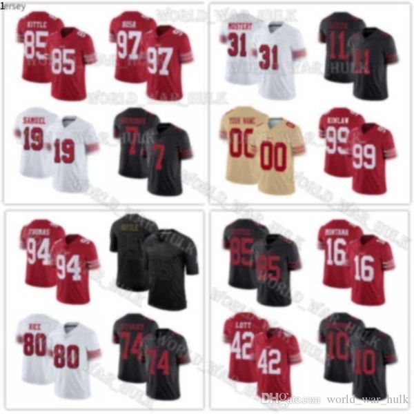 85 джордж киттл 97 ник bosa custom 16 joe montana san francisco 49ers. трикотажные изделия джерри рис рики уолтес гаропполо ронни лотт, Black;red
85 джордж киттл 97 ник bosa custom 16 joe montana san francisco 49ers. трикотажные изделия джерри рис рики уолтес гаропполо ронни лотт, Black;red