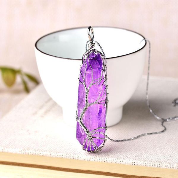 1pc fashion natural amethyst tree of life pendant for men women necklace jewelry gift reiki healing stone crystal point qylkor, Black
1pc fashion natural amethyst tree of life pendant for men women necklace jewelry gift reiki healing stone crystal point qylkor, Black