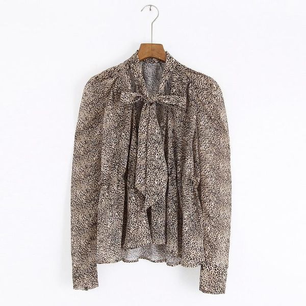 women's blouses & shirts shine through women chiffon blouse autumn 2021 vintage leopard modern lady long sleeve bow 1, White
women's blouses & shirts shine through women chiffon blouse autumn 2021 vintage leopard modern lady long sleeve bow 1, White