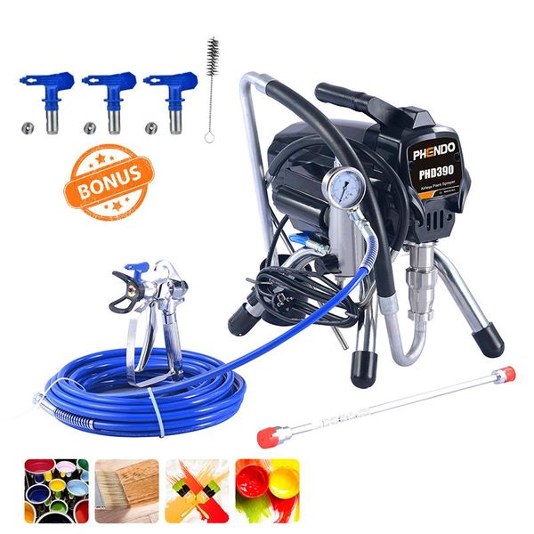 professional spray guns phendo high-pressure airless spraying machine gun electric paint sprayer 390 395 painting tool
professional spray guns phendo high-pressure airless spraying machine gun electric paint sprayer 390 395 painting tool