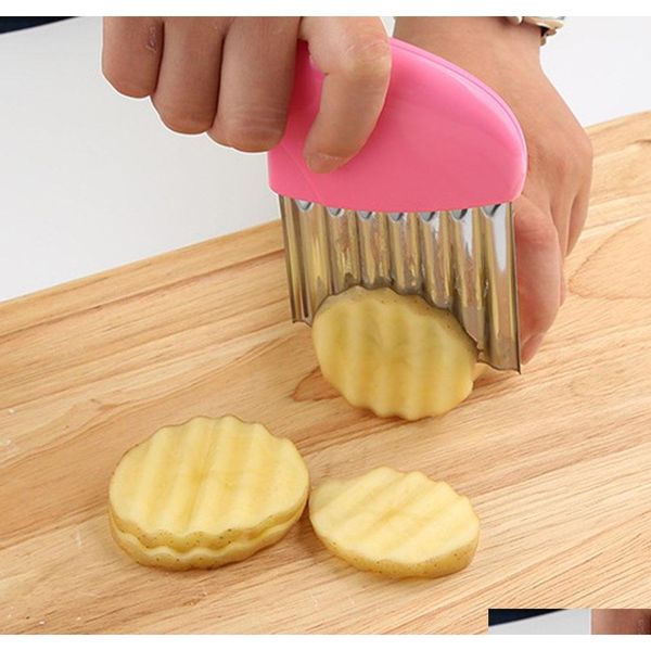 stainless steel vegetable wavy cutter slicer potato carrot slicer wrinkled french fries making knife kitchen acces jllyng dhsybaby
stainless steel vegetable wavy cutter slicer potato carrot slicer wrinkled french fries making knife kitchen acces jllyng dhsybaby