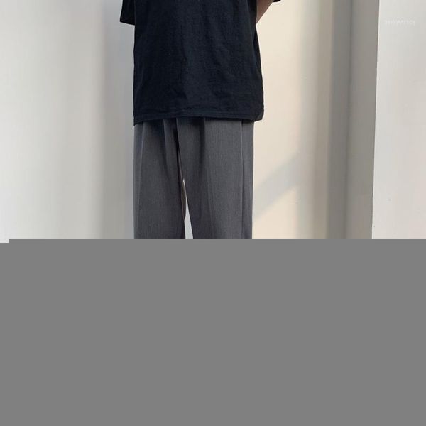 men's pants korean style straight casual men's fashion solid color business suit men streetwear loose dress mens trousers1, Black
men's pants korean style straight casual men's fashion solid color business suit men streetwear loose dress mens trousers1, Black