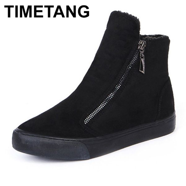 timetang2019 winter snow boots for women winter shoes with warm plush zipper for cold winter fashion boots for women brand sweet c1120, Black
timetang2019 winter snow boots for women winter shoes with warm plush zipper for cold winter fashion boots for women brand sweet c1120, Black