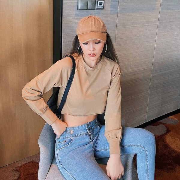 europe basic loose solid color short pullover sweatshirt women's 2020 autumn new fried street full sleeve ez9t, Black
europe basic loose solid color short pullover sweatshirt women's 2020 autumn new fried street full sleeve ez9t, Black