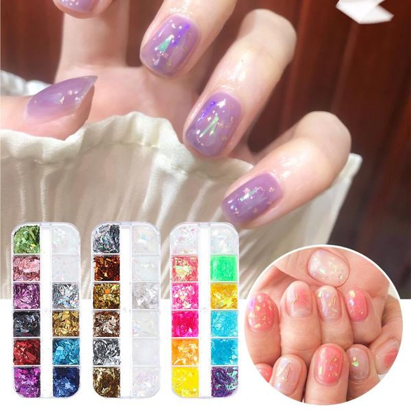 nail glitter 12 grids/set 3d art slices flakes mixed colors colourful sequins retro polish decoration diy manicure tool, Silver;gold
nail glitter 12 grids/set 3d art slices flakes mixed colors colourful sequins retro polish decoration diy manicure tool, Silver;gold