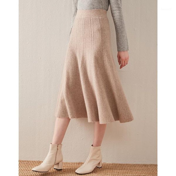 autumn/winter 100% wool knitted skirt a-line skirt high-waisted wool full temperament versatile bottom1, Black
autumn/winter 100% wool knitted skirt a-line skirt high-waisted wool full temperament versatile bottom1, Black