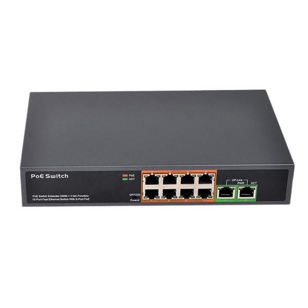 network switches pse108ex 150w 48v 8 port 10/100m plus 2 uplink switch poe switch(eu plug)
network switches pse108ex 150w 48v 8 port 10/100m plus 2 uplink switch poe switch(eu plug)