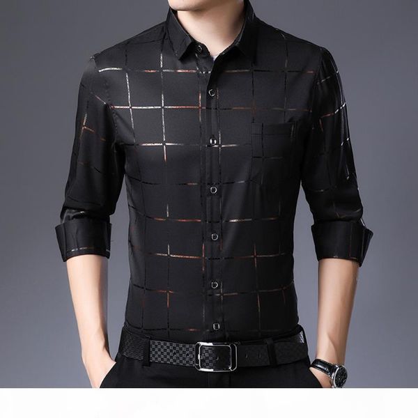 camisa social masculina plaid plus size l3 long sleeve slim fit men shirt social dress shirts mens fashion jersey camisa, White;black
camisa social masculina plaid plus size l3 long sleeve slim fit men shirt social dress shirts mens fashion jersey camisa, White;black