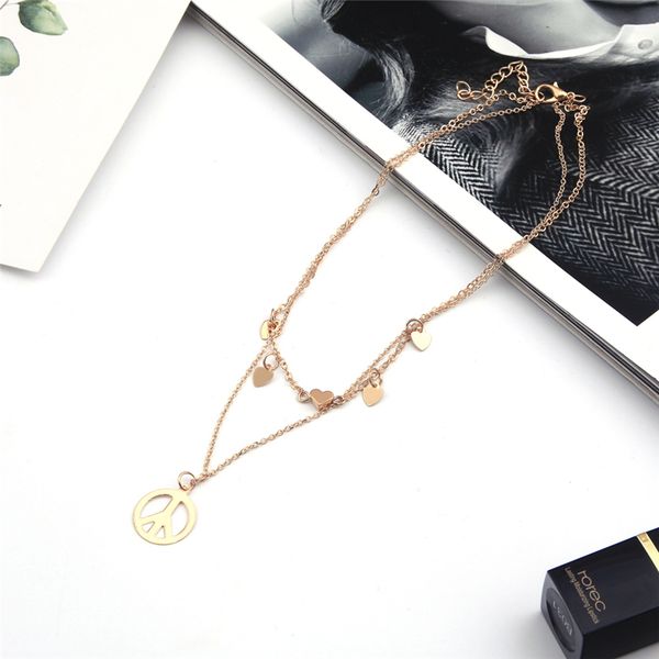 beautiful jewelry double layer peace hearts tassle necklaces & pendants for women fresh style cute diy making jewelry gifts, Silver
beautiful jewelry double layer peace hearts tassle necklaces & pendants for women fresh style cute diy making jewelry gifts, Silver