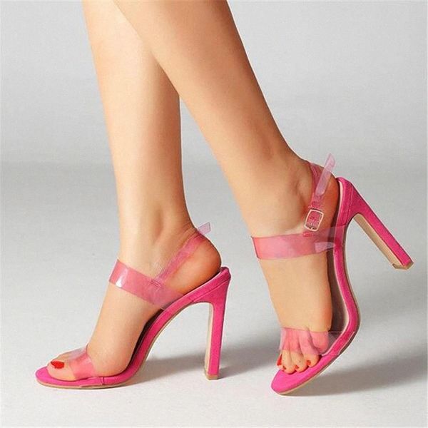 2020 summer concise fashion pvc woman transparent sandals square high heels shoes ankle-wrap open toed pumps size 35-42 #3e7t, Black
2020 summer concise fashion pvc woman transparent sandals square high heels shoes ankle-wrap open toed pumps size 35-42 #3e7t, Black